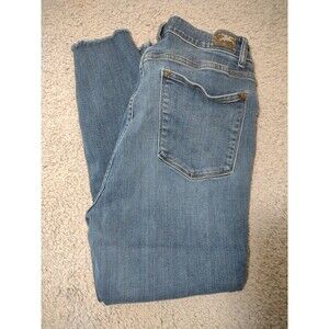 Judy Blue Button Fly Denim Jeggings Sz 18W Distressed Leg Ends